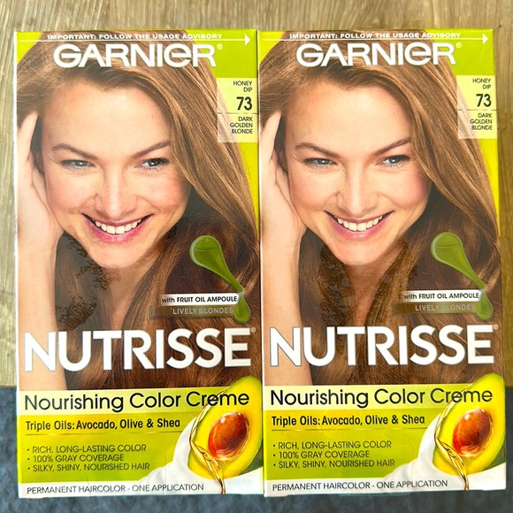 Hair Garnier Nutrisse Dark Golden Blonde Honey Dip 73 2 Pack New In